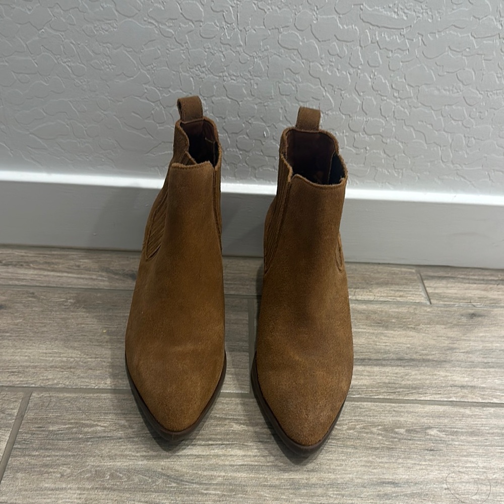 Women’s Portland Leather Goods/Patina Brown Suede Ankle Boots